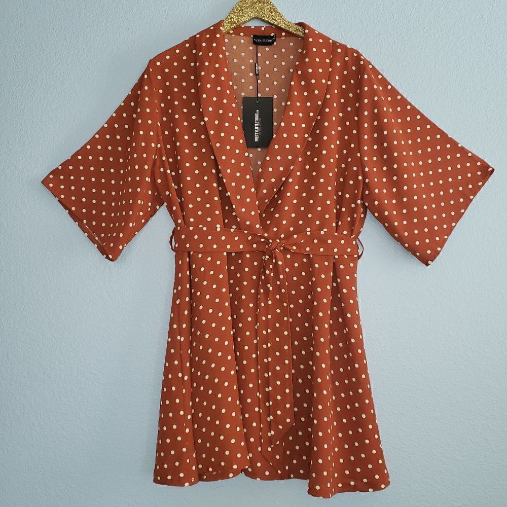 PRETTYLITTLETHING Women's Polka Dotl Dress